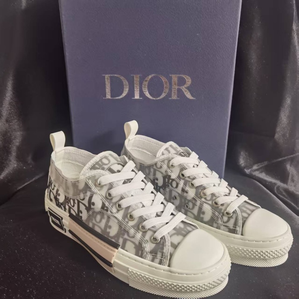 Dior White and Gray Women's Sneakers